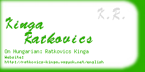 kinga ratkovics business card